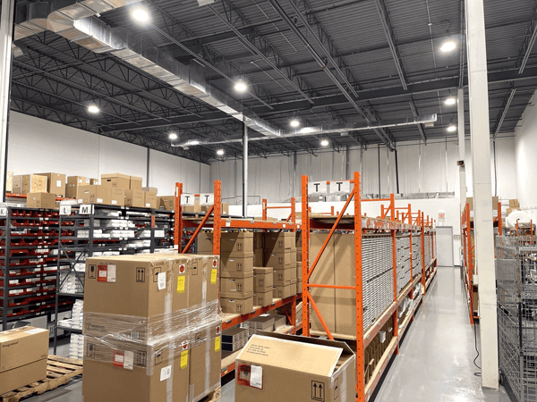 Warehouse Lighting, Warehouse LED Lights, Warehouse Lighting Toronto, LED High Bay Lights Canada, Commercial Motion Sensor Lights, Warehouse Sensor Lights, Warehouse Lighting Retrofits and Warehouse Lighting Controls from Swantech